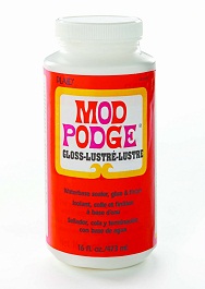 Mod Podge, ideal for decoupage