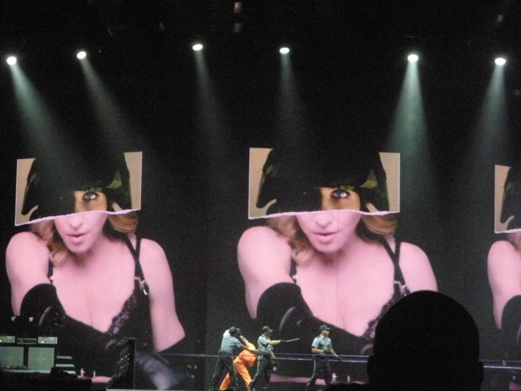“Nobody Knows Me” at the Madonna’s MDNA show. Photograph by sockii.