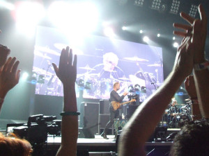 Second row for The Police in Philadelphia, July 2008.