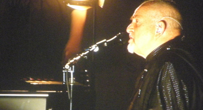 Peter Gabriel on stage September 21, 2012 in Philadelphia, Pennsylvania.