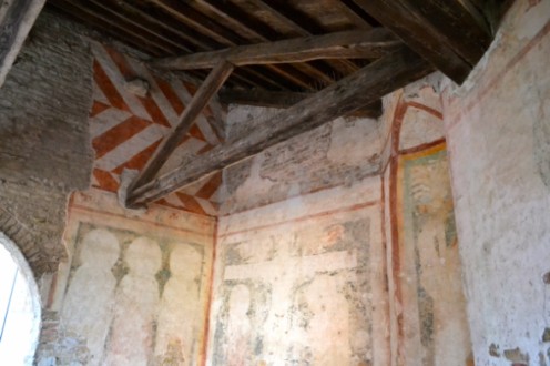 The remnants of an ancient fresco painting on Torcello.