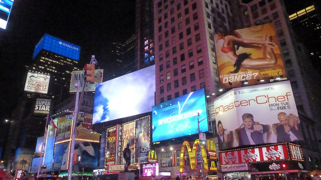 Times Square billboard advertising MasterChef. Photograph by