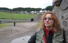 The author at the Pompeii amphitheatre, January 2014.