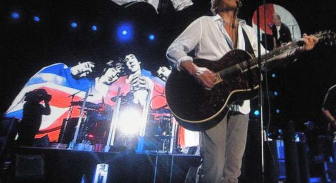 Roger Daltrey on stage with The Who, February 22 2013.