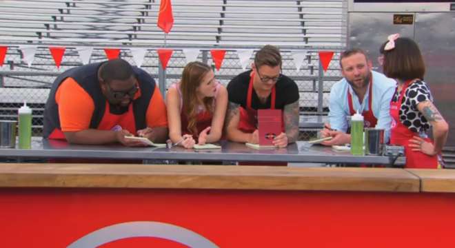 Screencap from the August 11, 2014 episode of MasterChef.