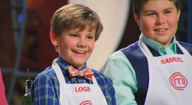 Screen cap from the November 25 2014 episode of MasterChef Junior.