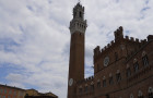 The Palazzo Pubblico at the Piazza del Campo in Siena, Italy.