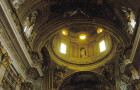 Inside Sant'Ignazio Church in Rome, Italy.
