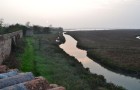 View from atop the perimeter wall on Lazzaretto Nuovo.