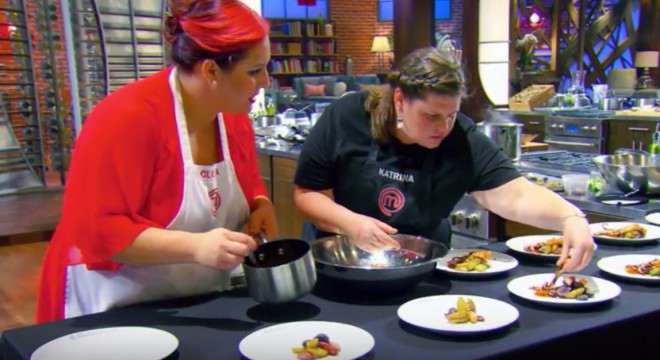 Screencapture from the September 16 2015 episode of MasterChef.